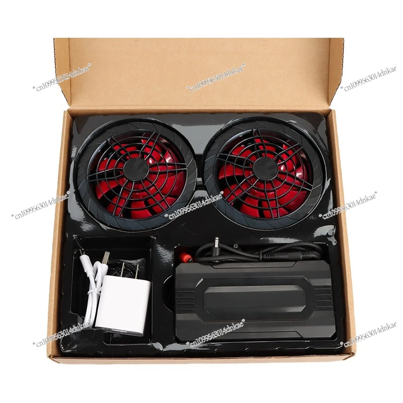

Cooling Air Conditioner Clothing 12V with Fan Power Supply Accessories with Fan Clothes Fan Work Clothing Battery Full Set of