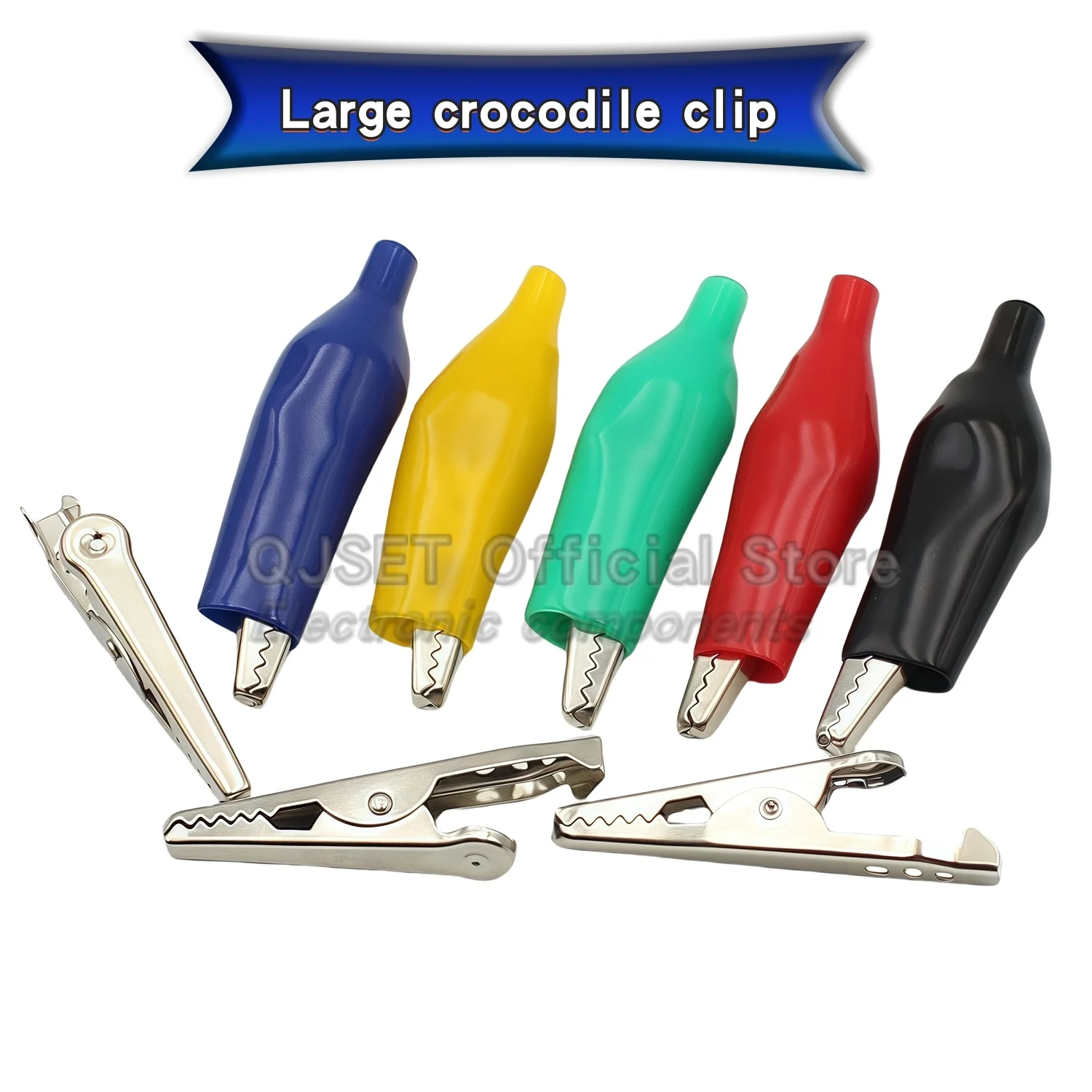 20 ชิ้น 28/35/45 มม.คลิปจระเข้โลหะ G98 ช่างไฟฟ้า CLAMP ห้องปฏิบัติการทดสอบโพรบเมตรโฟลเดอร์สีดำสีแดงคลิปสำหรับแบตเตอรี่รถยนต์