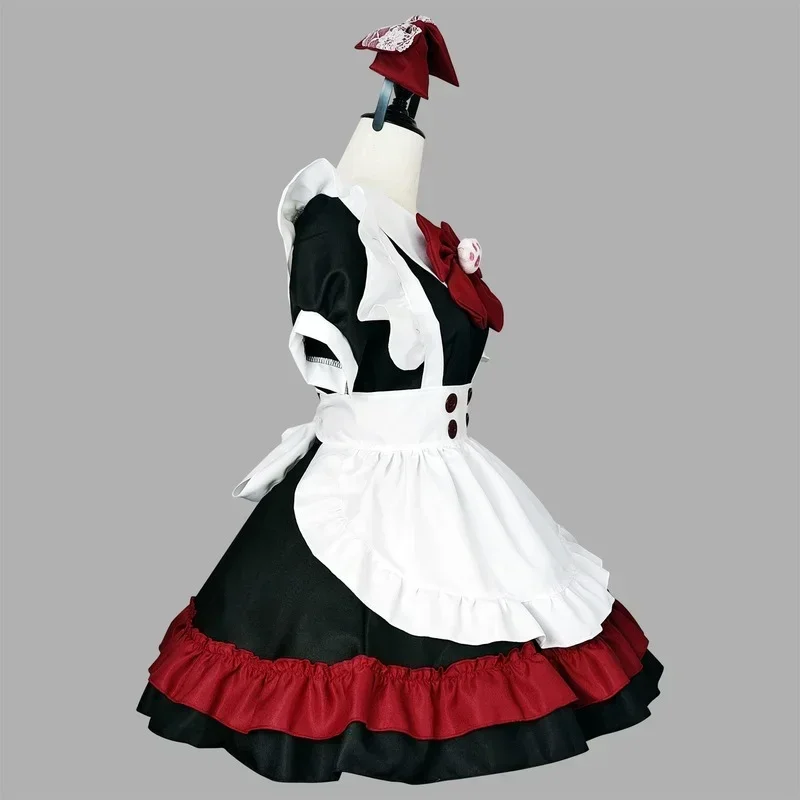 Dienst mädchen Kostüme Outfit Halloween Anime Cosplay Frauen schwarz rot Animation zeigen böse Dienst mädchen Rollenspiel Outfits sexy Dessous Kleid