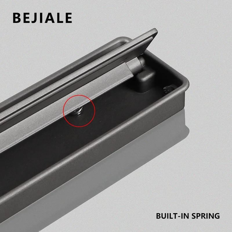 Embedded Hidden Bounce Handle Sliding Door Cupboard Door Handle Closet Drawer Tatami Golden Cabinet Invisible Handle