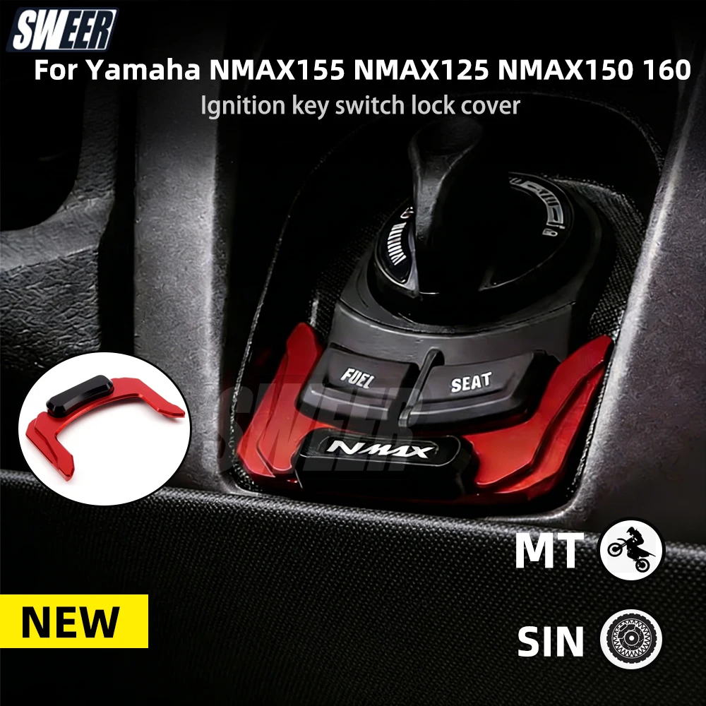 

Suitable for Yamaha NMAX155 NMAX125 NMAX150 160 2020 2021-2023 Motorcycle ignition key switch lock cover decorative accessories