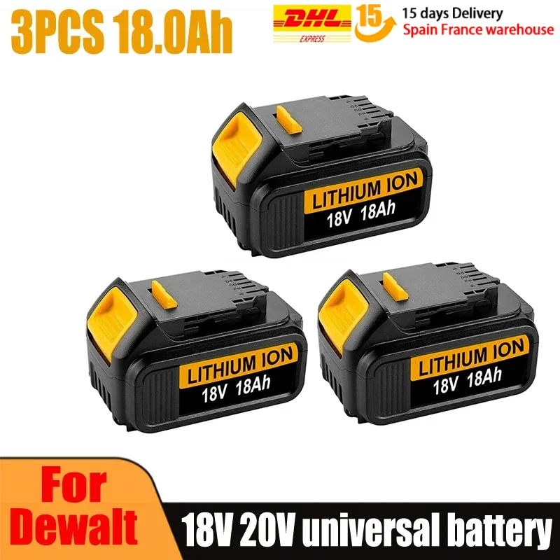 Original DCB200 18V 18000mAh Lithium Replacement Battery For Dewalt 18V DCB184 DCB200 DCB182 DCB180 DCB181 DCB182 DCB201 DCB206