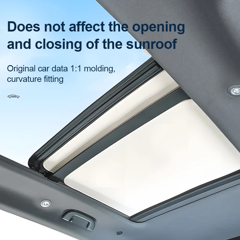 

Car Sunroof Cover For Geely EX5 Accessories 2024 2025 Galaxy E5 Sky Curtain Sunshade Electrostatic Adsorption Heat Insulation