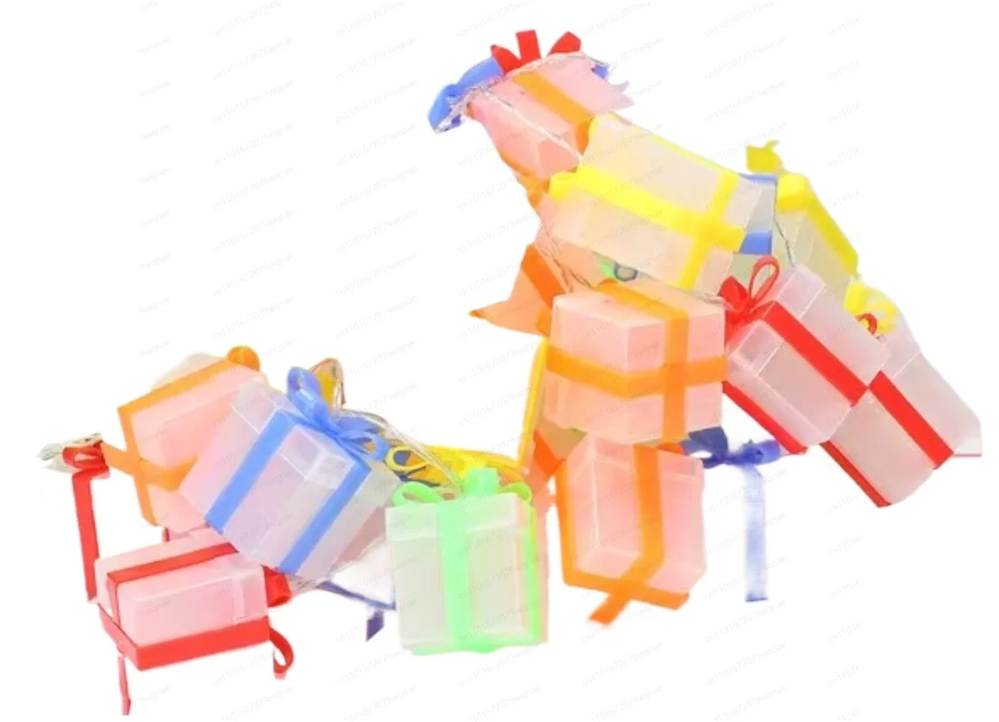 

Рождественская коробка со светодиодной подсветкой, подарочная коробка с подсветкой для праздника-сюрприза, праздничный атмосферный декор для дома