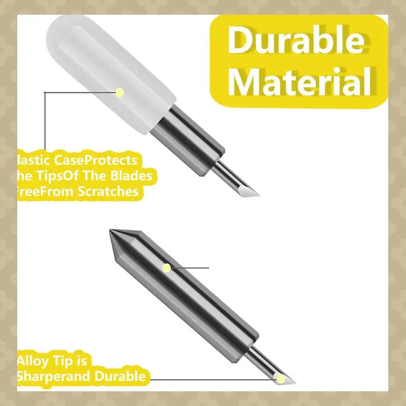 

AB45 20PCS Replacement Cutting Blades For Joy,Cut Vinyl Fabric Carbide Standard Blade For Joy Machine,For Custom Cards Ect.