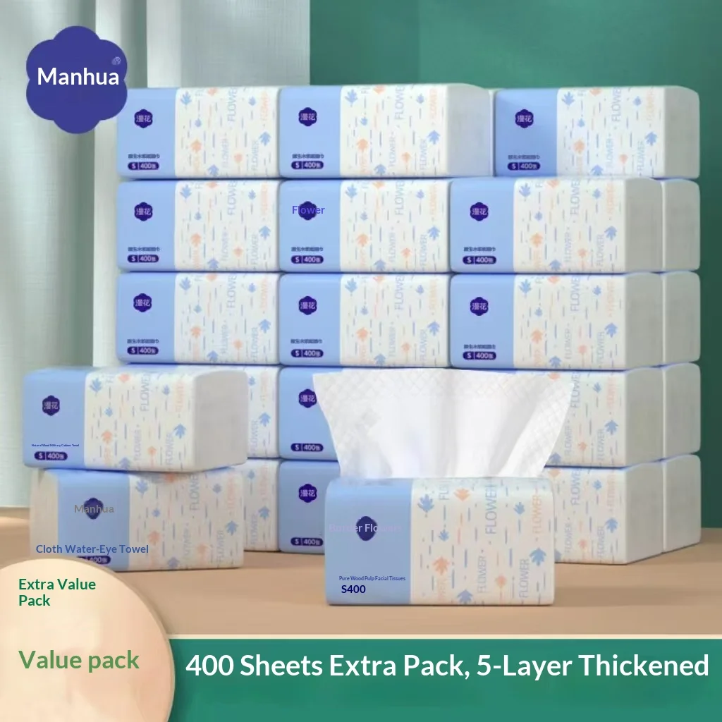

Household Tissue Paper Made from Raw Wood, Thickened Facial Tissue, Thickened Napkins, Household Paper Towels, Hand Wipes