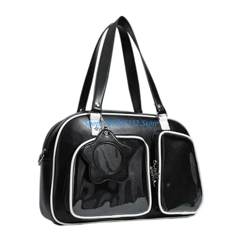 

Ergonomic Underarm Bag Crossbody Shoulder Bag PU With Large Capacity And Transparent Display For Daily Travel