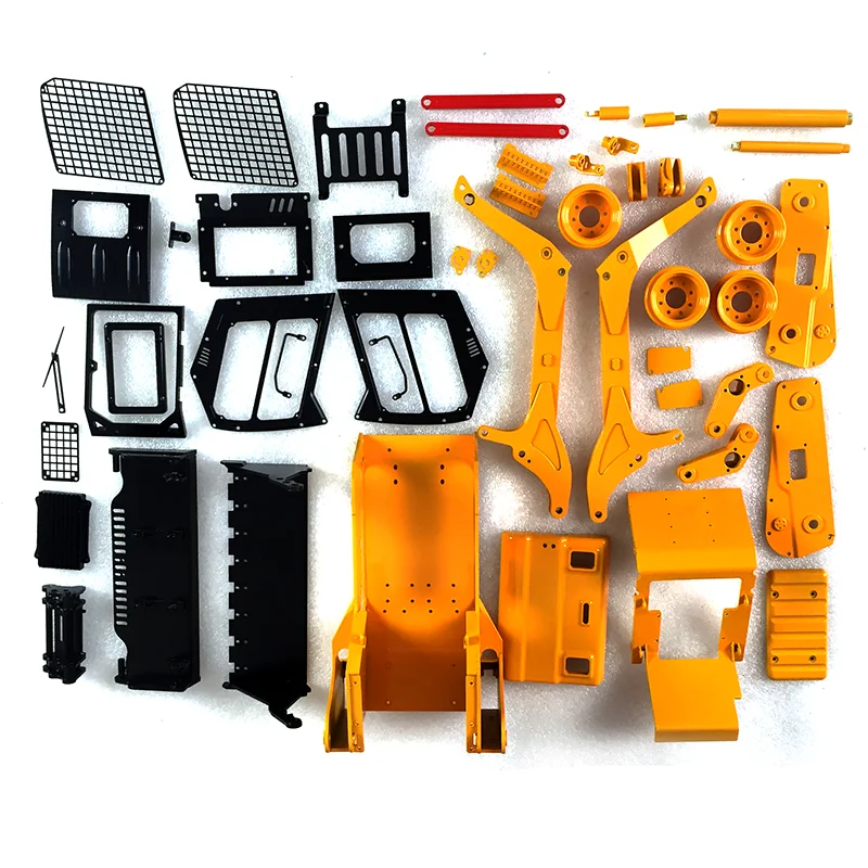 LESU 1/14 RC Aoue-LT5H Hydraulic Metal Wheeled Skid-Steer Loader DIY KIT Model Sound Light TH17188-SMT4
