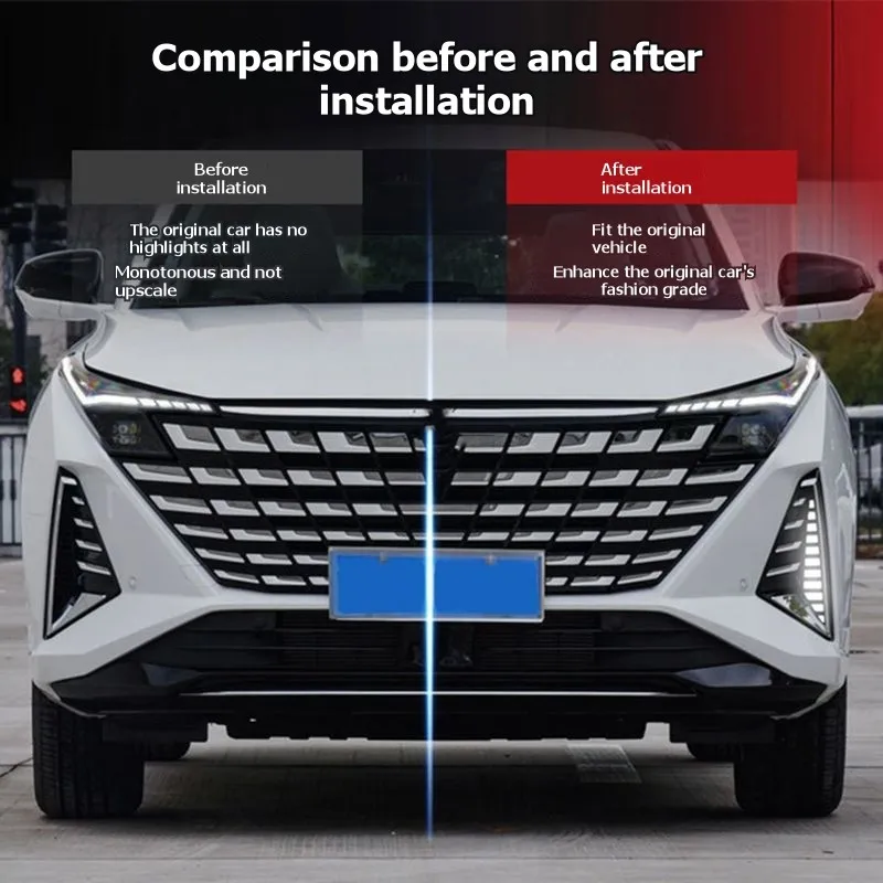 

LED Daytime Running Lights Turn Signal Light Front Fog Light For Changan UNIZ UNI-Z DRL Accessories Whit+ Yellow Light-N25R