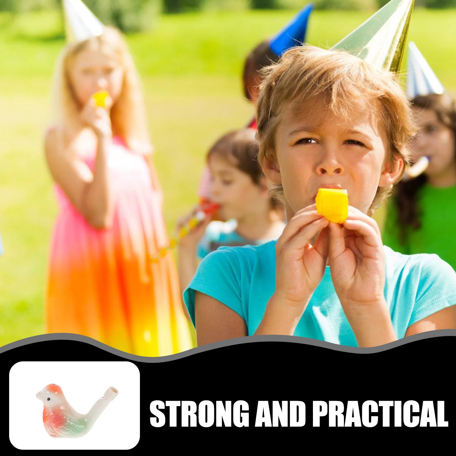 

6Pcs Bird Whistles Ceramic Water Whistle Set Loud Sounds for Kids Early Learning Birthday Party Favors Music Instruments