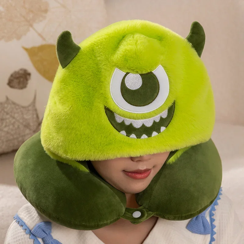 Disney Monsters Sullivan Mit Kapuze U-neck Kissen Schöne Mike Neck Kissen Nickerchen Kissen Sonnenschirm Reise U Kissen Weihnachten Geschenke für Mädchen