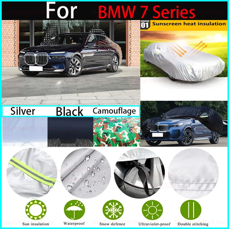 

Waterproof Car Covers for BMW 7series Car Accessories All-season Car CoverDustproof, Snowproof and UV-resistant