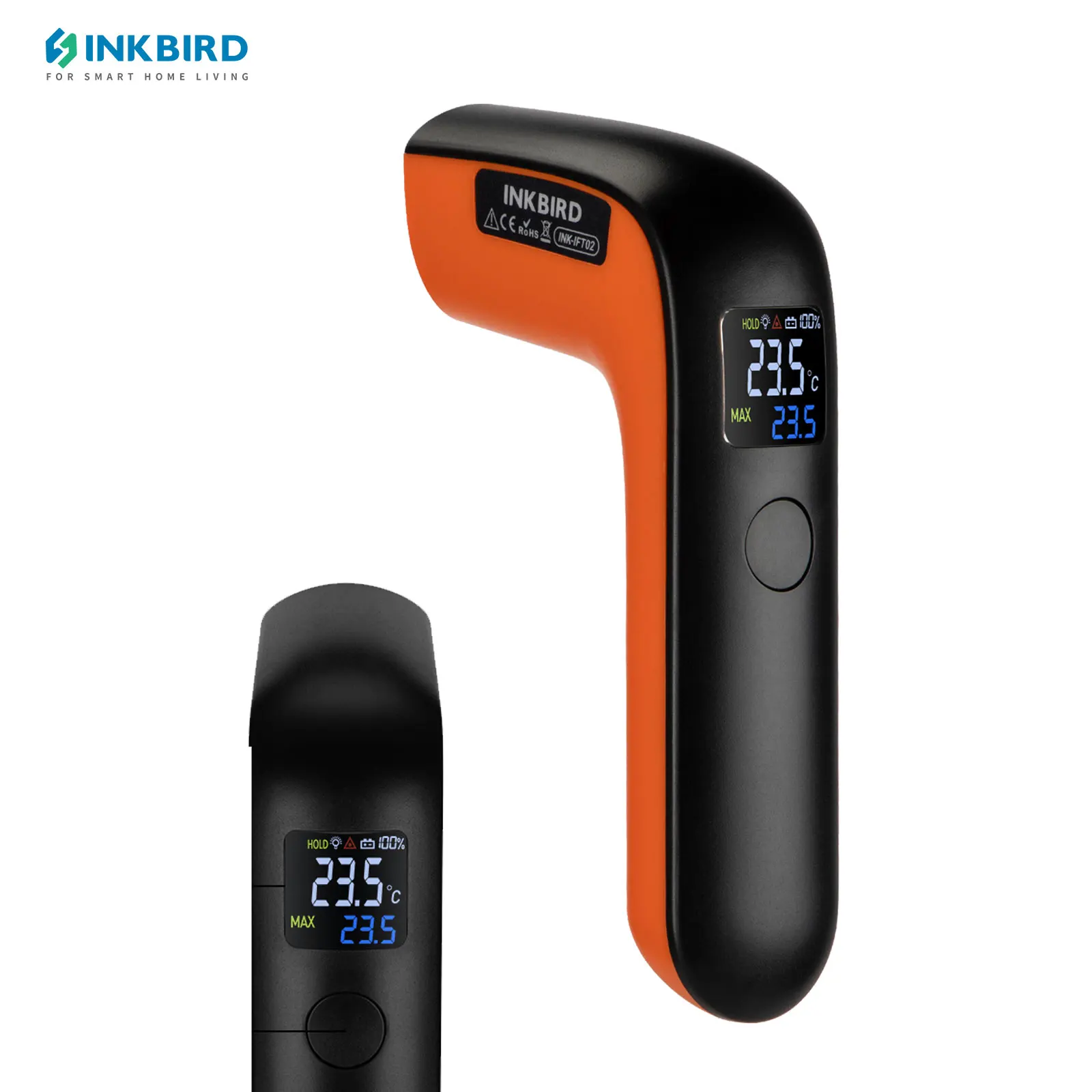 

INKBIRD Non Contact Digital Thermometer Gun -50℃~550℃ Infrared Thermometer Laser Temperature Meter for Cooking,Grilling,Brewing