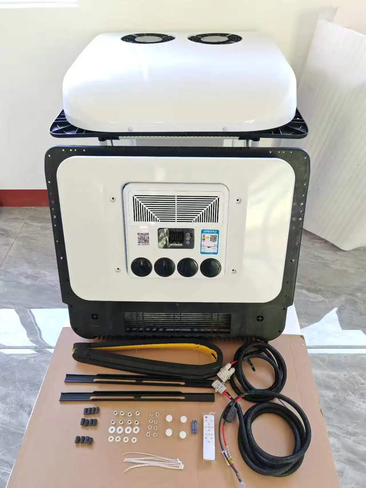 New Arrivals All-In-One Rooftop Truck Parking Air Conditioner 12V 24V For Truck RV Camper Motorhome Air Conditioning