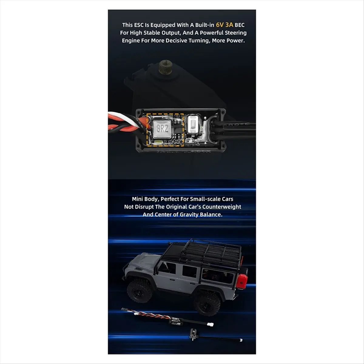 M85K  1520 Motor Kit for RC Climbing Car 2-3S High-Performance Brushless Power