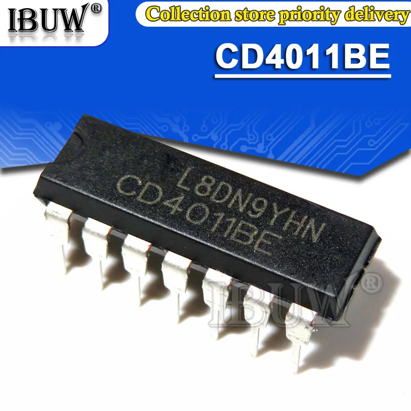 10PCS CD4011BE DIP14 CD4011 DIP-14 CD4011BD DIP