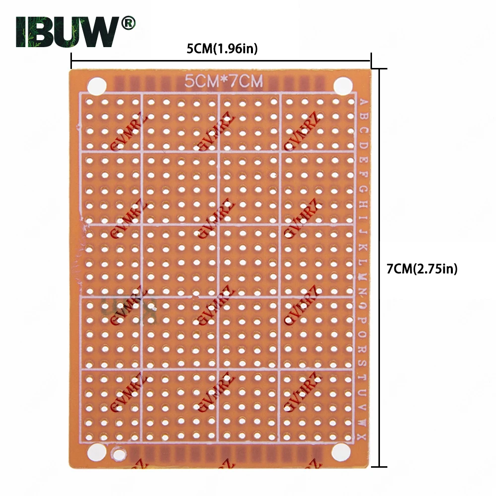 Image 5: Carte de prototype PCB phénolique universelle à trous traversants pour projets électroniques DIY