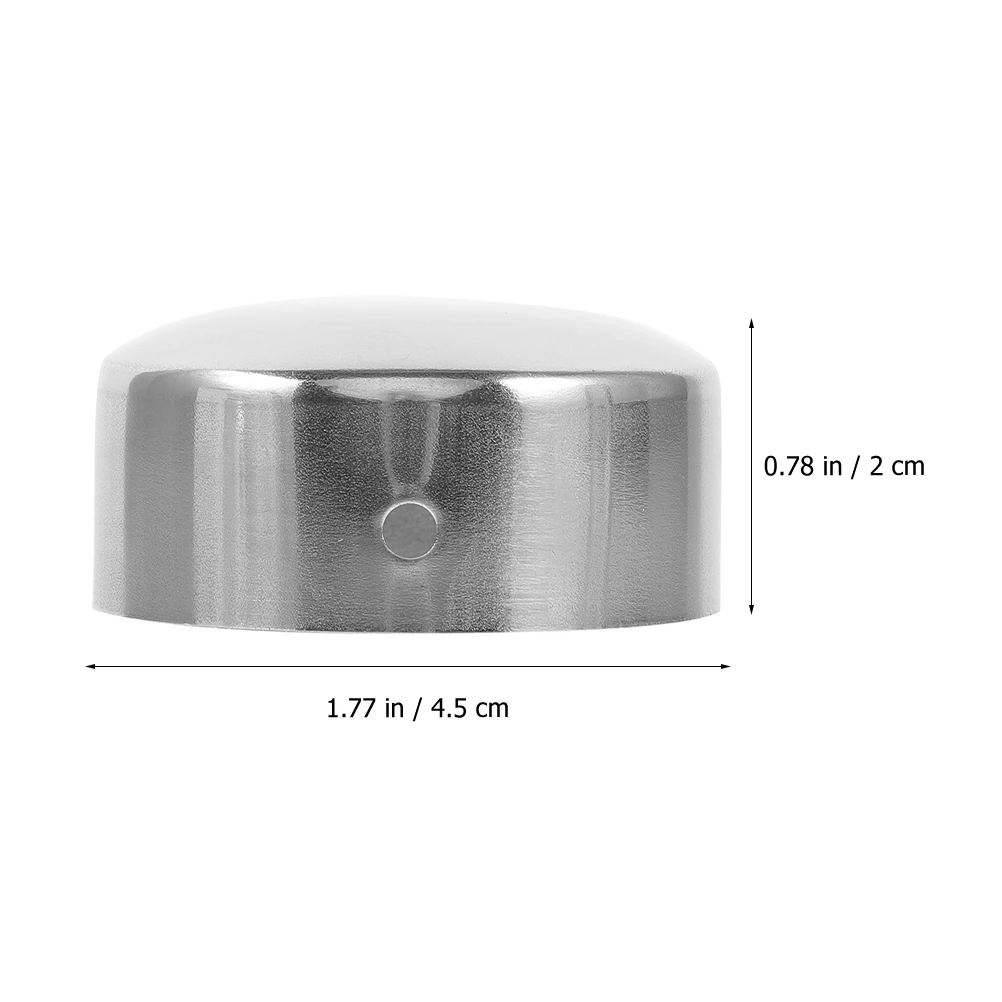 4 pezzi Tappi terminali per tubi corrimano in acciaio inossidabile Tappi per ringhiera decorativi per colonne di guardrail Cornici per mobili Accessori per scale