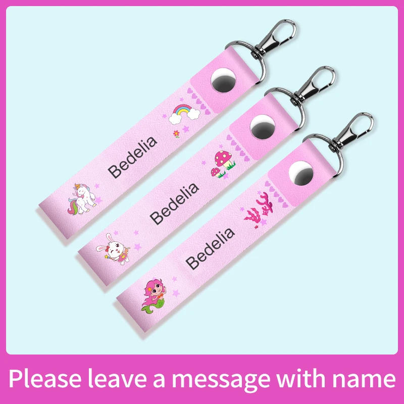 Custom Kids Keychain with Name, Personalized Key Ring