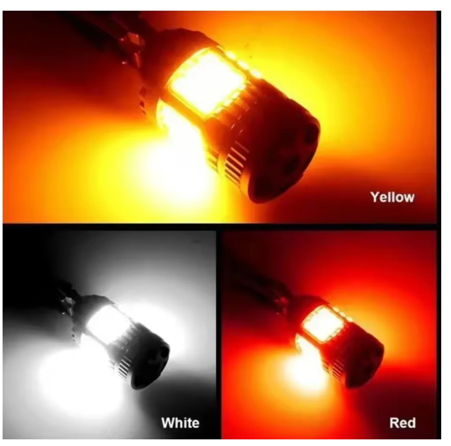 CANBUS 3157 4157 LED Turn Signal Light Bulbs Anti Hyper Flash Amber white red.