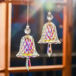 Rainbow Crystal Wind Chimes Window Hanging Decoration Bell Glass Hanging Suncatcher Christmas Hanging Decoration Birthday Gift