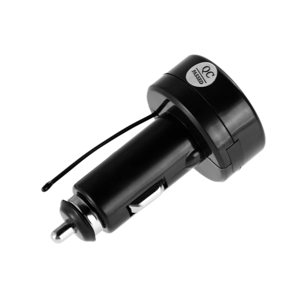 Car Adapter Charger Cigarette Lighter 12V 24V Digital Voltmeter Thermometer 2in1 Car Battery Monitor Volt Tempe Meter