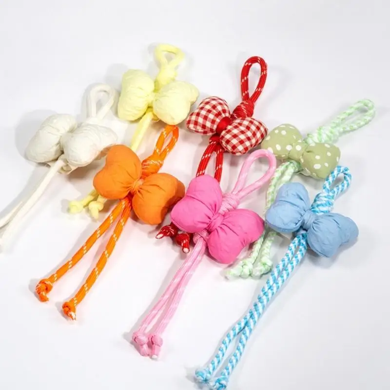 Stylish Fabric Bowknot Phone Strap Cord Lanyard Bag Charm Secure Attachment Multipurpose Accessory For Smartphones D2RC