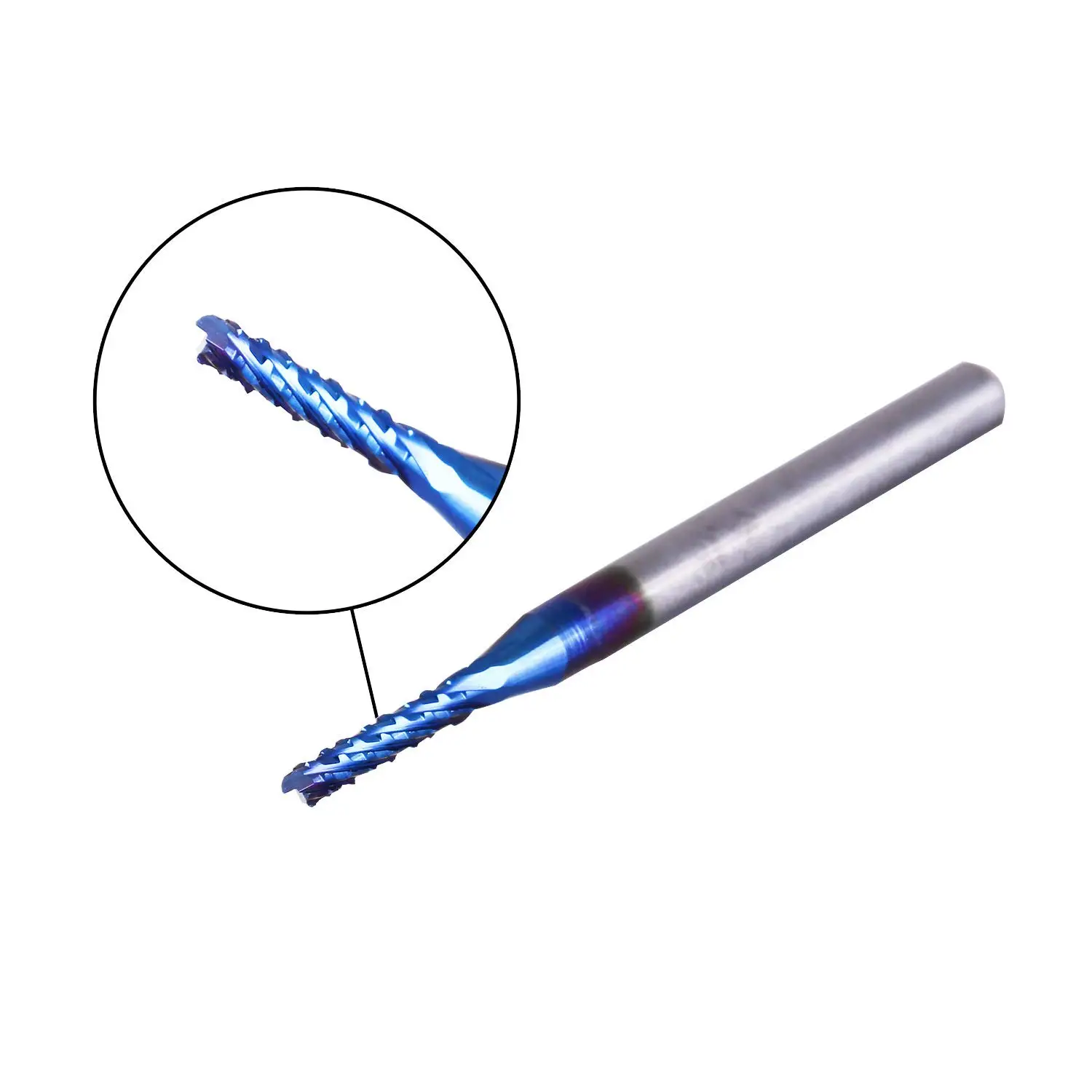 Mantel fräser sain smart genmitsu 10 stücke nano blauer CNC-Fräser, 0,6-3mm, 1/8 "Schaft, für Leiterplatten-Fräs werkzeug