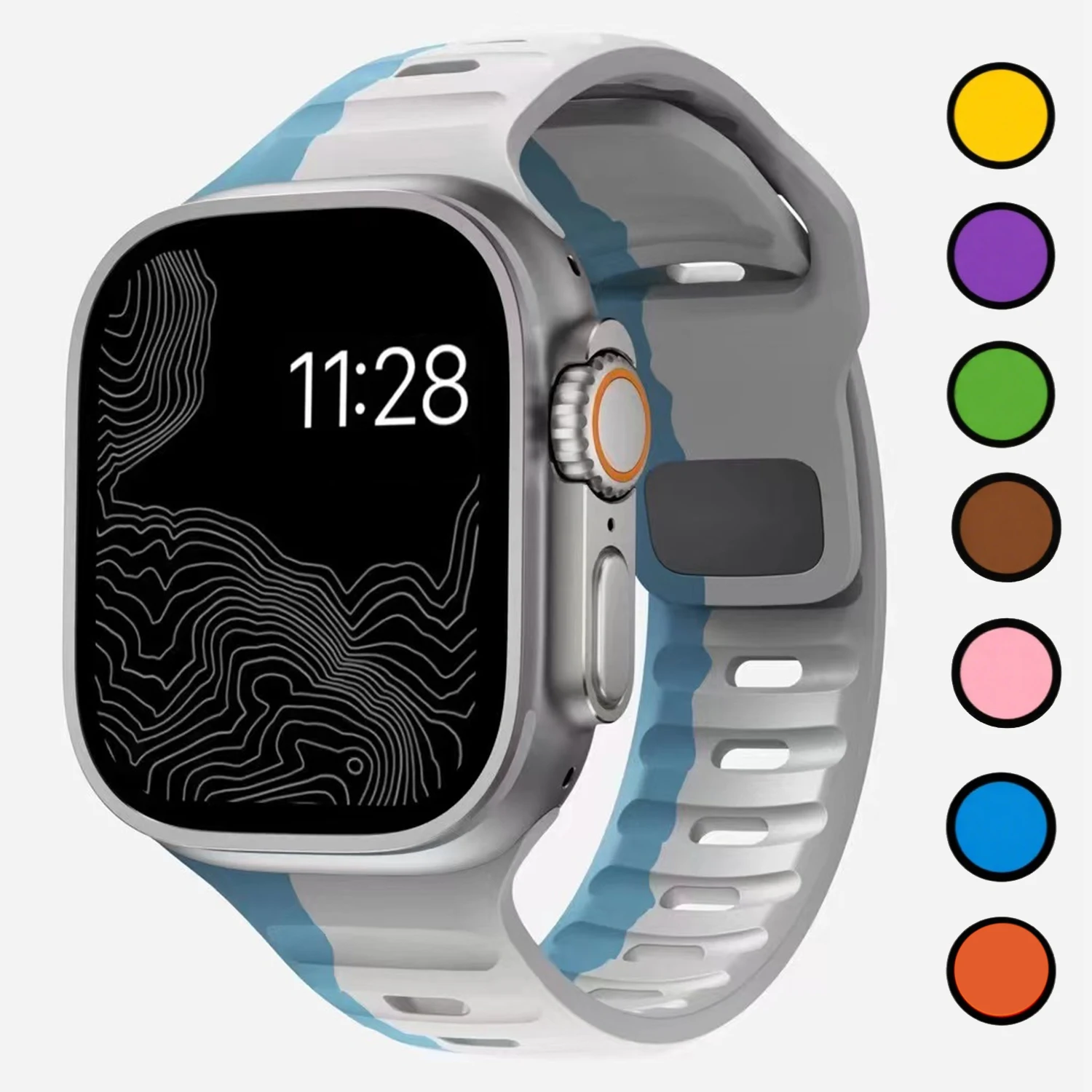 Weiches Silikonarmband für Apple Watch Band 46 mm 44 mm 41 mm 42 mm Sportarmband Iwatch Serise11 SE 10 9 8 7 6 5 Armband Ultra 49 mm