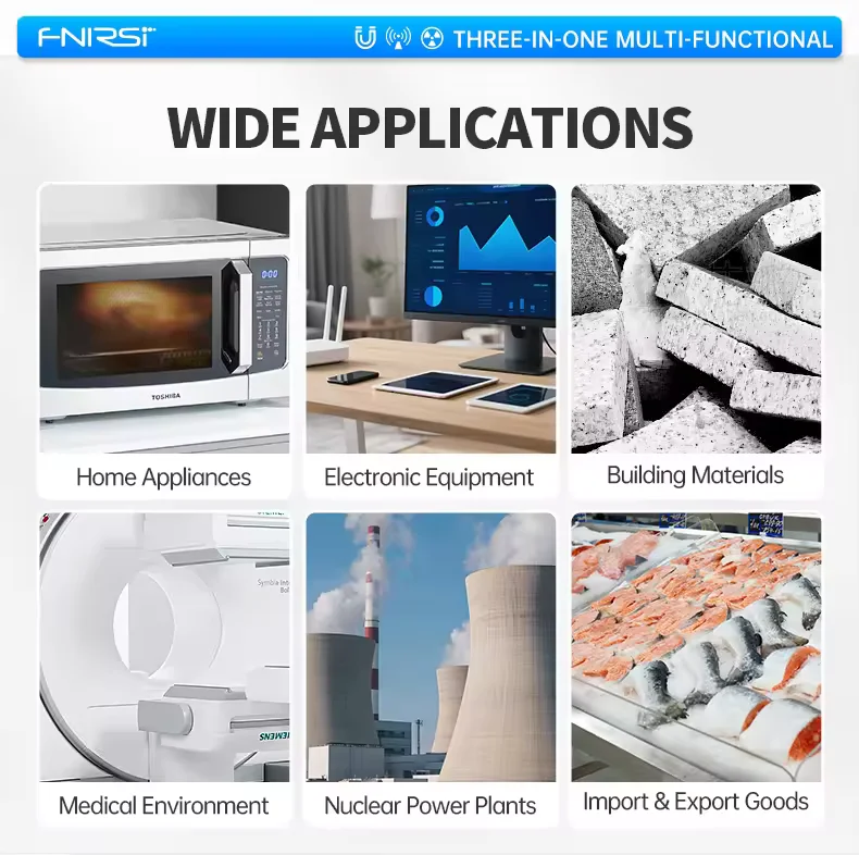 FNIRSI GC-03 3-IN-1 كاشف الإشعاع النووي الكهرومغناطيسي المجال الكهربائي والمغناطيسي قوة متر RF درجة حرارة الطاقة #4