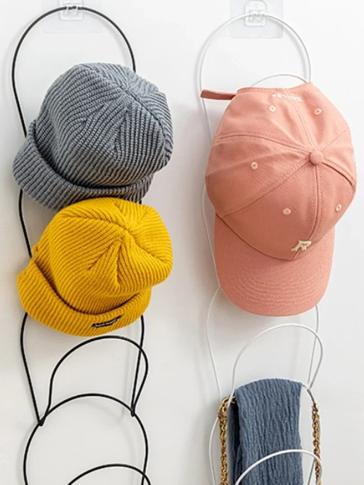 Hat Rack Wall Organizer Hanging System Hats Storage Rack Mounted Caps Holder Stand Baseball Hats Racks Hanger Organization Set