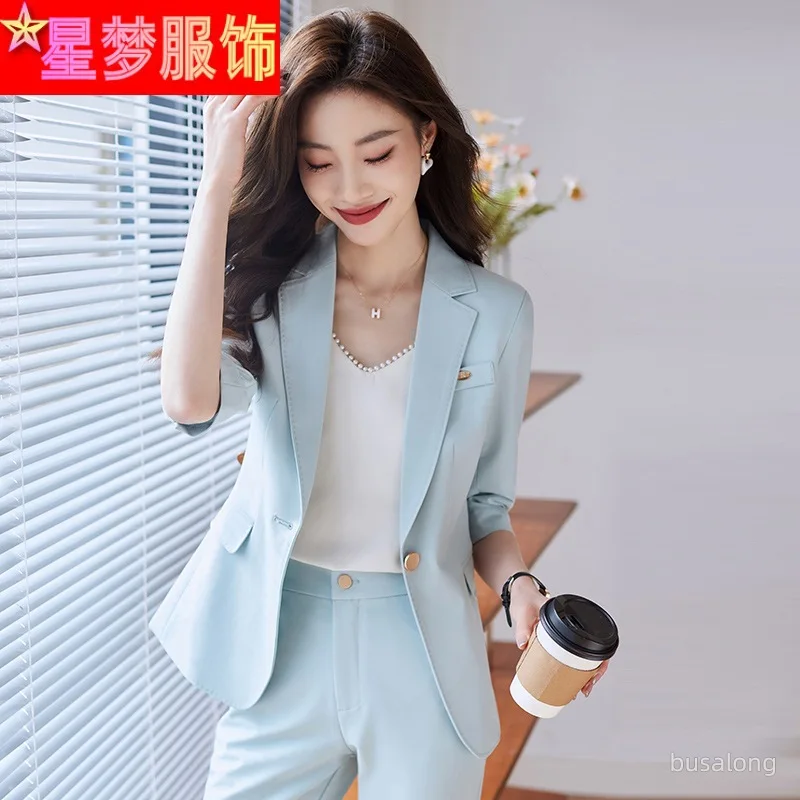 

2023 Spring and Summer New Half Sleeve Fashion Women's Wear Women's Business Wear Small Suit Jacket Business Formal Wear Overall