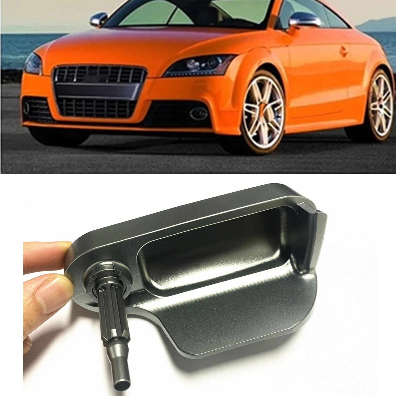 For Audi TT MK2 2007-2014 8J TTS TTRS RS LHD/RHD Aluminium Alloy Engine Hood Bonnet Release Handle Cover Catch 8J1823533C 4PK