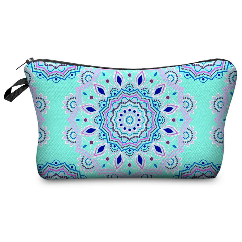 Amazon Cross-Border Mandala Printing Pattern Cosmetic Bag Women's Clutch Multi-Functional Travel Storage Bag