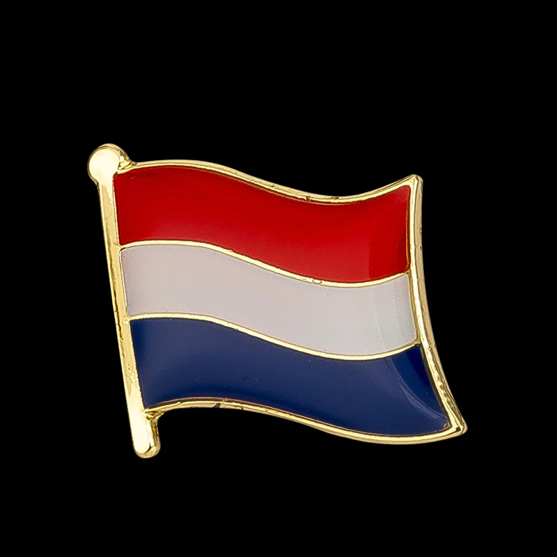 Netherlands Flag Badge Brooch Natinal Lapel Pins Flag Lapel Pins Country Flag Badge