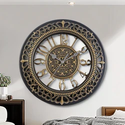 European creative 12 inch wall clock living room bedroom round wall clock clock office plastic wall clock