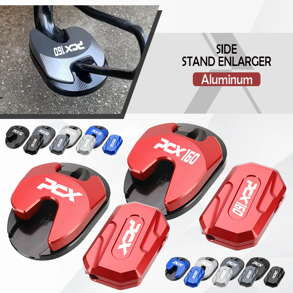 

Motorcycle Kickstand Foot Side Stand Support Extension Enlarger Pad For HONDA PCX125 PCX150 PCX 125 150 2018~2024 ADV150 ADV350