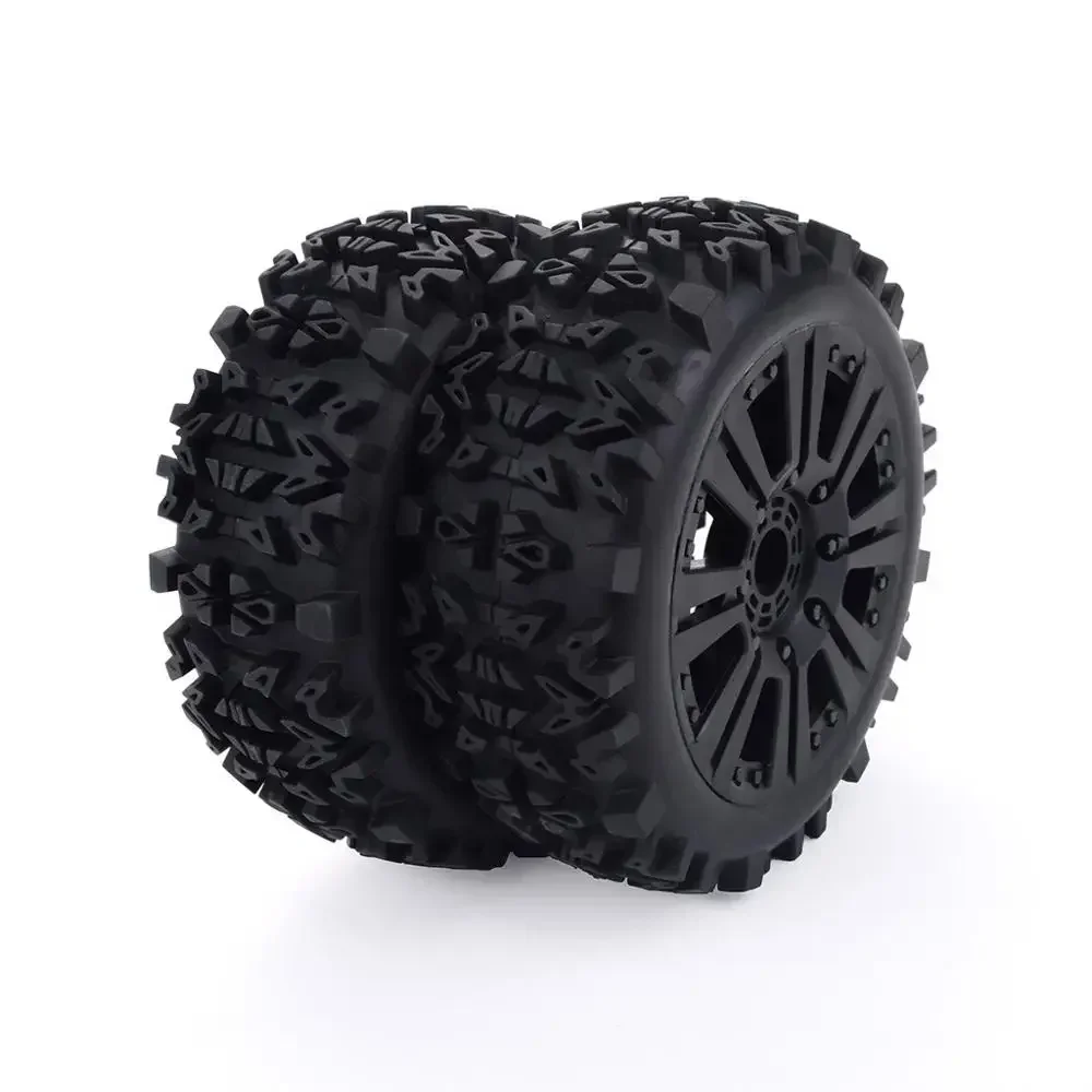 2PCS/4PCS 17mm Hub Wheel Rim & Tires Tyre for 1/8 Off-Road RC Car Buggy Redcat Team Losi VRX HPI Kyosho HSP