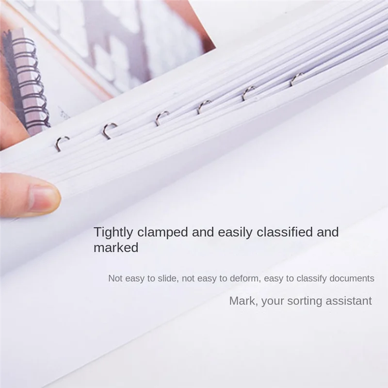 AED5-ニッケルメッキペーパークリップ バックタイプバックル バックラインニードルクリップ ファイルペーパー オフィスサプライ ペーパークリップ