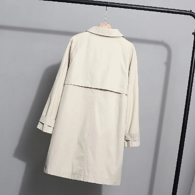 Frühling Herbst Trenchcoat Frauen 2023 neue Mode koreanische einreihige lose mittellange Frauen Mantel Wind jacke weibliche Oberbekleidung