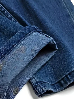 पुरुषों के लिए डिस्ट्रेस्ड फ़ैशन जींस - स्ट्रीट स्टाइल, रिप्ड डिटेल के साथ आरामदायक स्ट्रेच डेनिम, सभी मौसमों के लिए बहुमुखी, रोज़ाना 8 best sales पुरुषों की जींस - №2