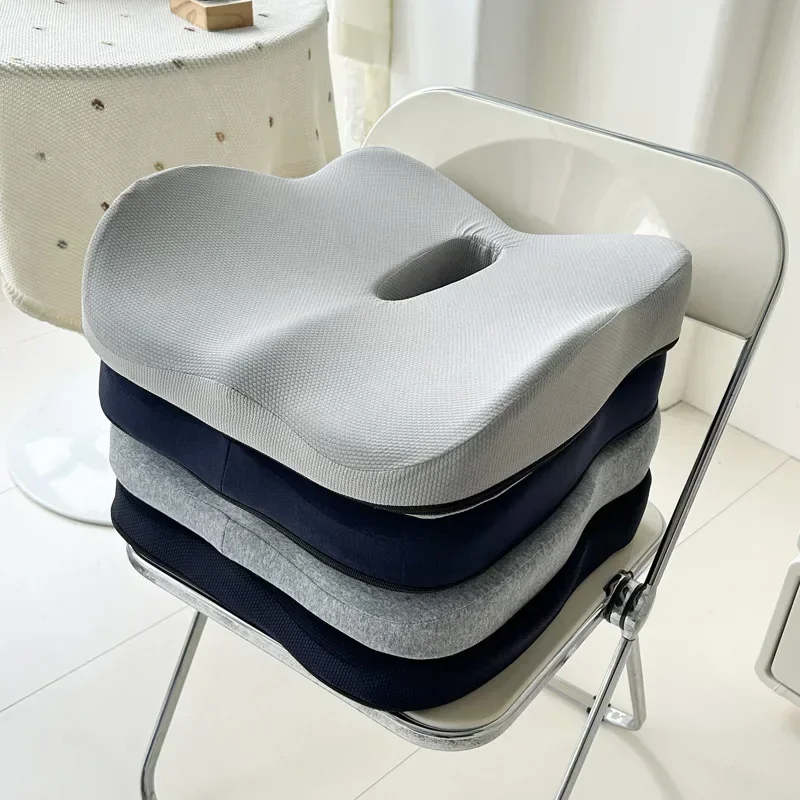 Travel Coccyx Seat Cushion Memory Foam Pillow for Chair Cushion Pad Car Office Hip Support Massage Orthopedic Pillow