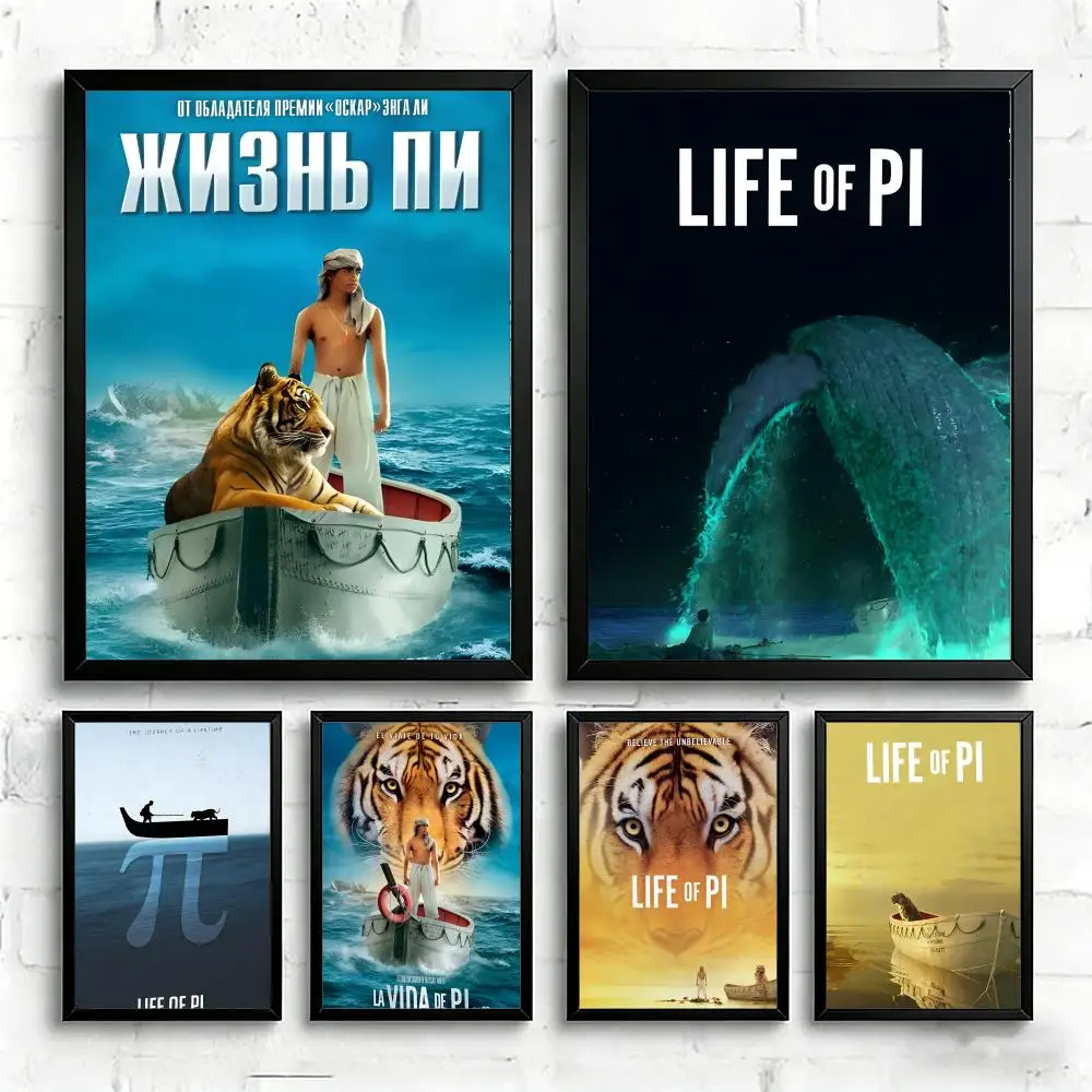 Movie L-Life of Pi Poster Art print wall decor ideal for living room, bedroom, bar, parlor, and home gifting
