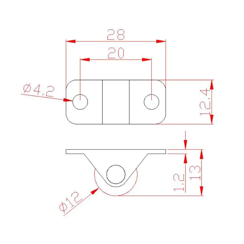 Auto-adesivo direcional borracha rodízio, roda reta laranja, Hardware Mini, marrom, laranja