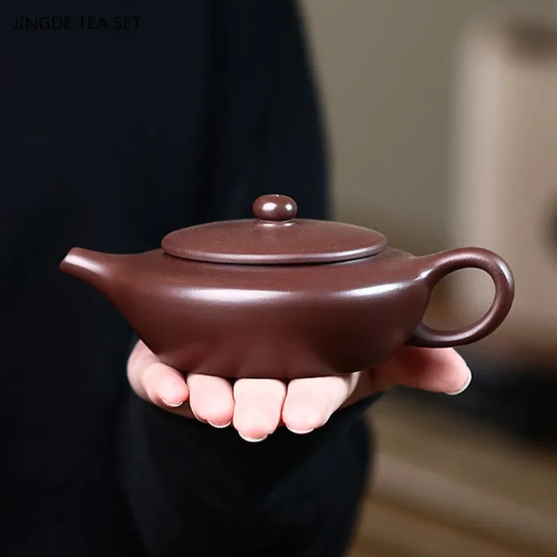 

160ml Yixing Purple Sand Teapot Handmade Beauty Zhu Mud Pot Traditional Chinese Tea Infuser Household Tea Set Accessories