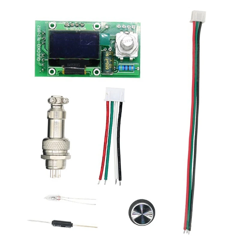 T12 STC OLED Controller Digital Soldering Iron Station DIY KITS With Handle Use For T12 Tips