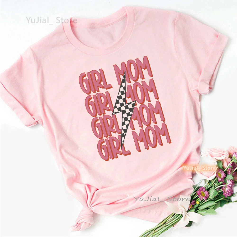 Leopard High Shoe Mom Print T Shirt Women Mother'S Day Super Mom Tshirt Femme Summer Tops Fashion Short Sleeve T-Shirt Female