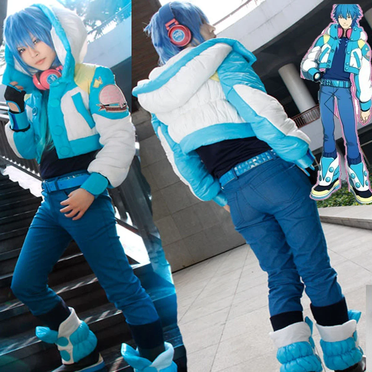 

Anime Dramatical Murder Cosplay Costume DMMD Seragaki Aoba Jacket High Quality Coat Custom made Any Size Full Set