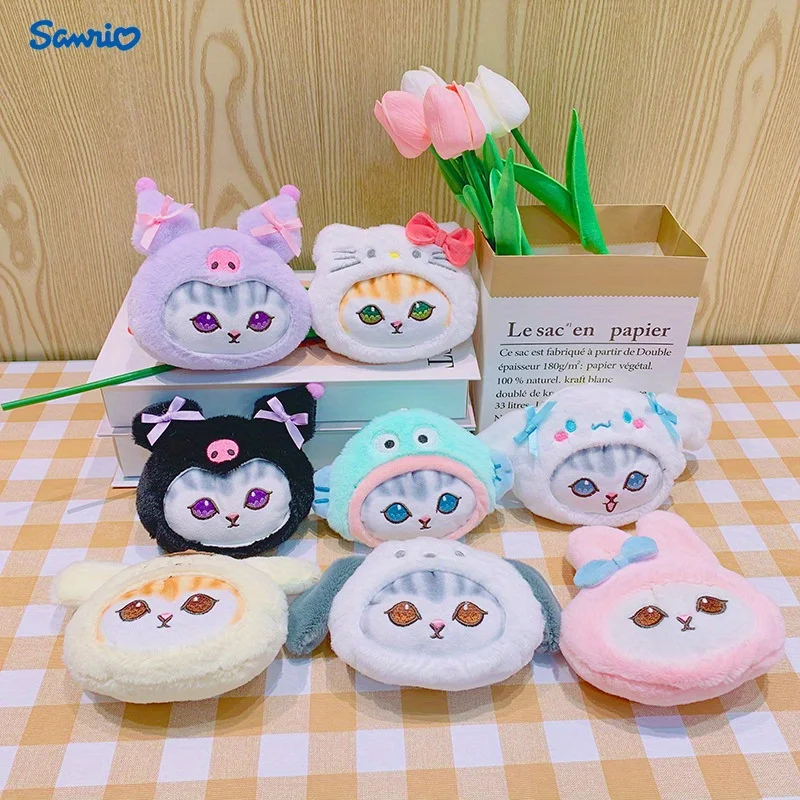 

Официальный плюшевый кошелек-брелок Sanrio Hello Kitty (1 шт.), подходит для сумок и рюкзаков, брелоков для ключей, подарок на день рождения.