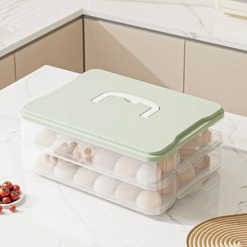 Picture 7: Egg storage box refrigerator specific food grade fresh-keeping box kitchen storage and organization tool egg rack holder